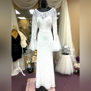 BoHo Lace Wedding Dress